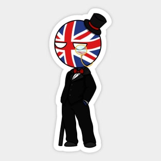 united kingdom country human chibi Sticker